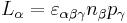 L_{\alpha}=\varepsilon_{\alpha\beta\gamma}n_{\beta}p_{\gamma}