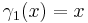 \gamma_1(x) = x