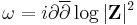 \omega = i\partial\overline{\partial}\log |\mathbf{Z}|^2