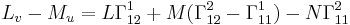 L_v-M_u=L\Gamma_{12}^1 %2B M(\Gamma_{12}^2-\Gamma_{11}^1) - N\Gamma_{11}^2