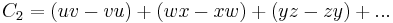 C_2 = (uv-vu)%2B(wx-xw)%2B(yz-zy)%2B...