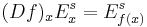 (Df)_x E^s_x = E^s_{f(x)}