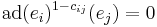 \textrm{ad}(e_i)^{1-c_{ij}}(e_j) = 0