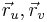 \vec{r}_u, \vec{r}_v 