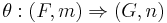 \theta:(F,m)\Rightarrow(G,n)