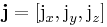 
\mathbf{j} = [\textrm{j}_x,\textrm{j}_y,\textrm{j}_z]
