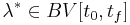 \lambda^* \in BV[t_0,t_f]