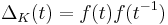 \Delta_K(t) = f(t)f(t^{-1})