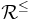 \mathcal{R}^{\le}