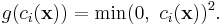  g(c_i(\bold x))=\min(0,~c_i(\bold x ))^2. 