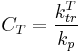  C_T=\frac{k^T_{tr}}{k_p} 