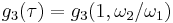 g_3(\tau)=g_3(1, \omega_2/\omega_1)