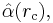 \hat{\alpha}({r_{\rm c}}),