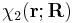 \chi_2(\mathbf{r};\mathbf{R})\,