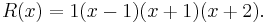 R(x)=1(x-1)(x%2B1)(x%2B2).\,\!