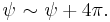 \psi\  {\sim}\  \psi %2B 4\pi.