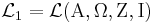 \mathcal{L}_1 = \mathcal{L}(\Alpha,\Omega,\Zeta,\Iota)