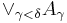 \lor_{\gamma < \delta}{A_{\gamma}}