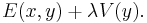 E(x,y) %2B \lambda V(y).