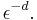 \epsilon^{-d}.