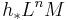 \mathcal{}h_*L^n M