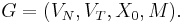 G = (V_N, V_T, X_0, M).