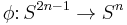 \phi \colon S^{2n-1} \to S^n