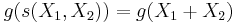 g(s(X_1, X_2)) = g(X_1%2BX_2)\,\!