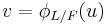 v = \phi_{L/F}(u)