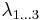 \lambda_{1...3}