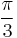 \frac\pi3\!