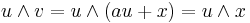  u \wedge  v =  u \wedge (a  u %2B  x) =  u \wedge  x