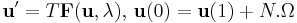 \mathbf u' = T\mathbf F(\mathbf u,\lambda),\, \mathbf u(0)=\mathbf u(1) %2B N.\Omega