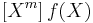  \left[ X^m \right] f(X) 