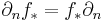 \partial_n f_*=f_*\partial_n