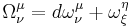 \Omega_\nu^\mu=d \omega^\mu_\nu%2B\omega^\eta_\xi\;