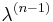 \lambda^{(n-1)}