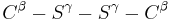 C^{\beta}-S^{\gamma}-S^{\gamma}-C^{\beta}