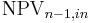 \mbox{NPV}_{n-1,in}