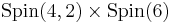 \mathrm{Spin}(4,2) \times \mathrm{Spin}(6)