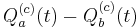 Q_a^{(c)}(t) - Q_b^{(c)}(t)