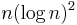 \mathcal{} n (\log n)^2