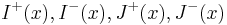 \,I^%2B(x) ,I^-(x), J^%2B(x), J^-(x)