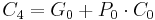 C_{4} = G_0 %2B P_0 \cdot C_0