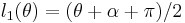 l_1(\theta) = (\theta %2B \alpha %2B \pi)/2