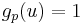 g_p(u)=1