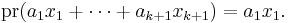 \operatorname{pr}(a_1x_1%2B\dots%2Ba_{k%2B1}x_{k%2B1})=a_1x_1.