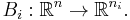 B_{i}�: \mathbb{R}^{n} \to \mathbb{R}^{n_{i}}.