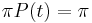  \pi P(t) = \pi 