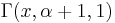 \Gamma(x,\alpha%2B1,1)